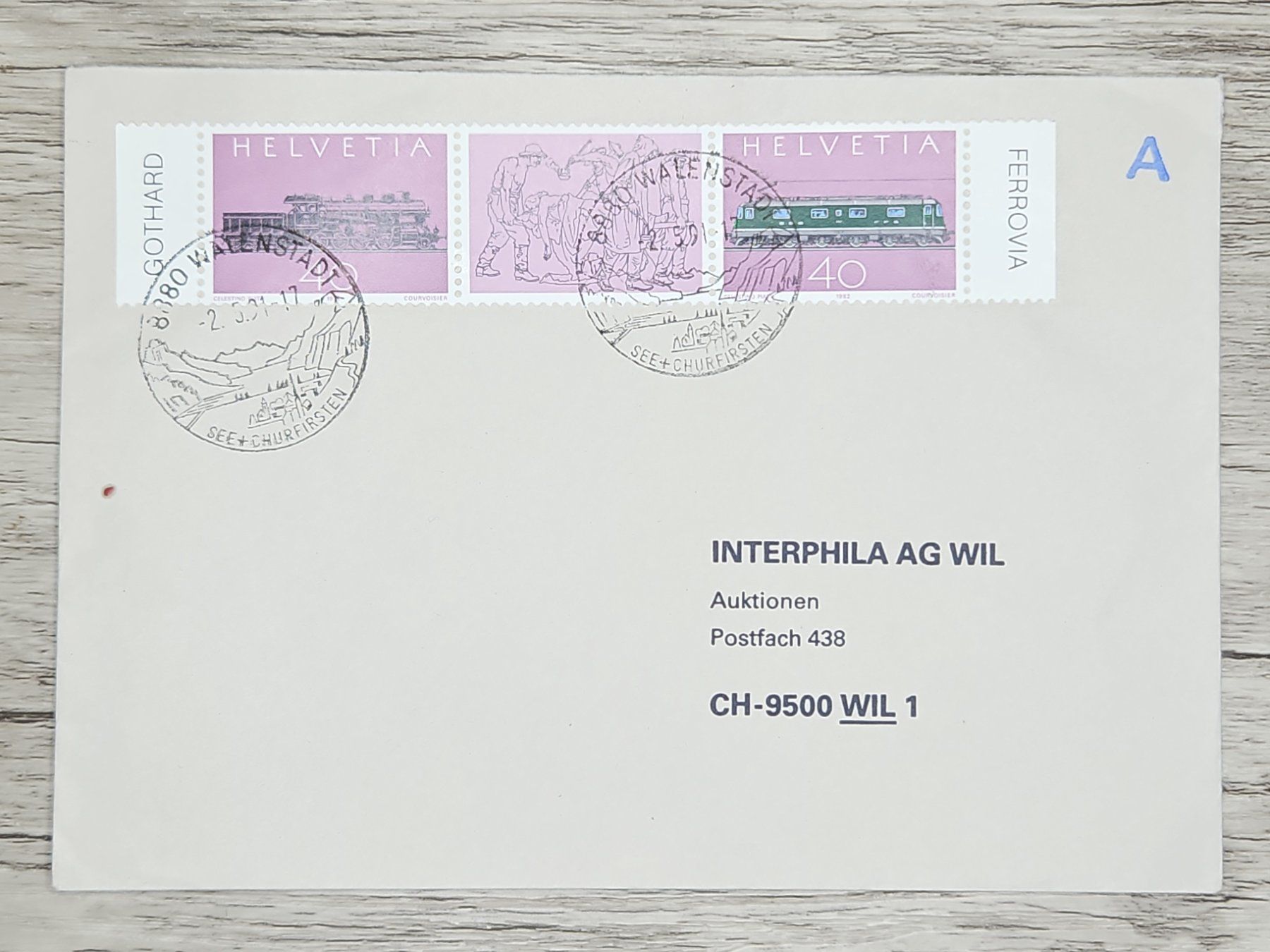 Tutti i francobolli: CL17 Enveloppe + Timbre Suisse 1991 – Usato da Cousset venduto da Patrick_Collections