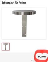neuer Schutzdach für Ascher, f. Ascher, Ø 190mm