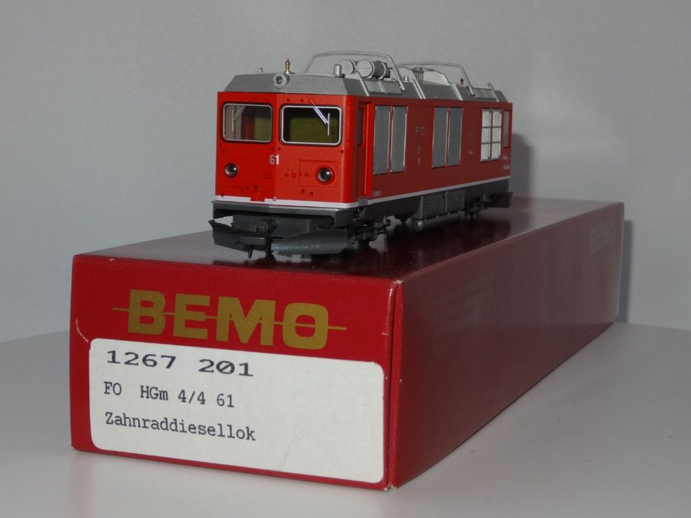 Bemo 1267201, FO, HGm 4/4, Nr: 61, Zahnraddiesellok, NEU 1