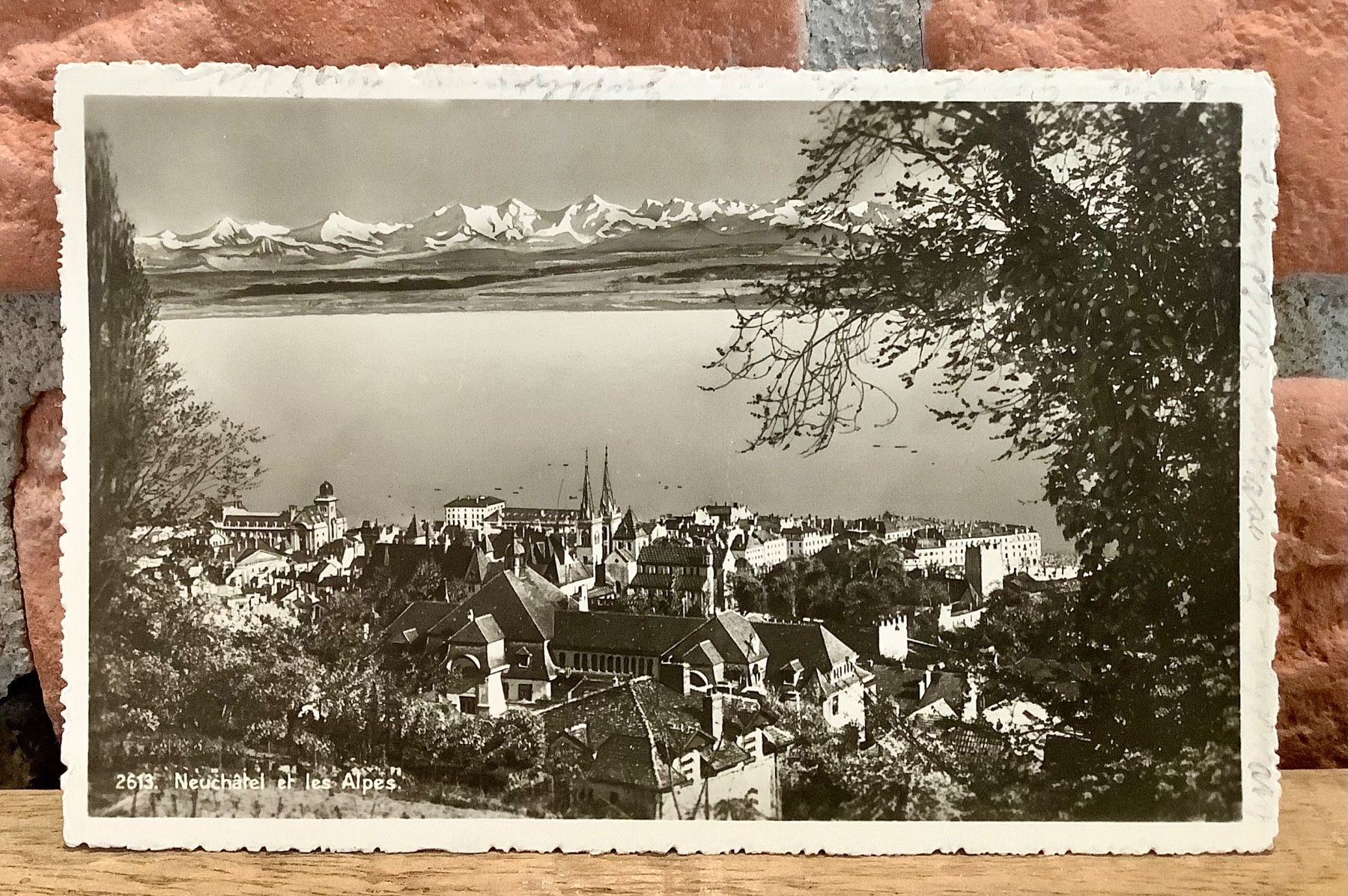 Cartoline postali: 1935 - NEUCHÂTEL et les Alpes – Usato da Root venduto da ENGLAND-TREASURES