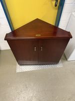 Eckschrank mit Barfach, dunkles Holz, M/S Hohenfels Top!