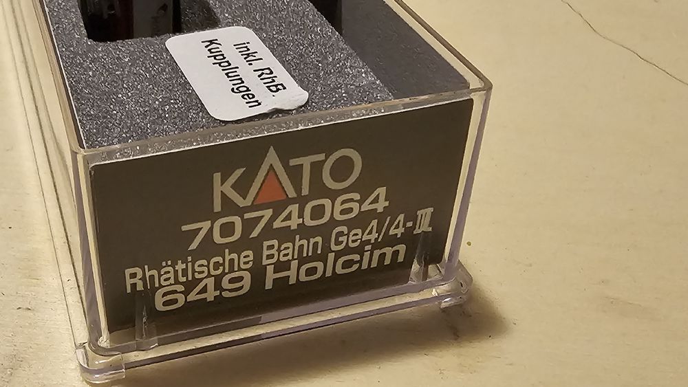 KATO/NOCH 7074064 Ge4/4 Ⅱ 649 Holcim NOCH KATO 7074064 Rhaetian Railways RhB GE4 4III #649 Holcim