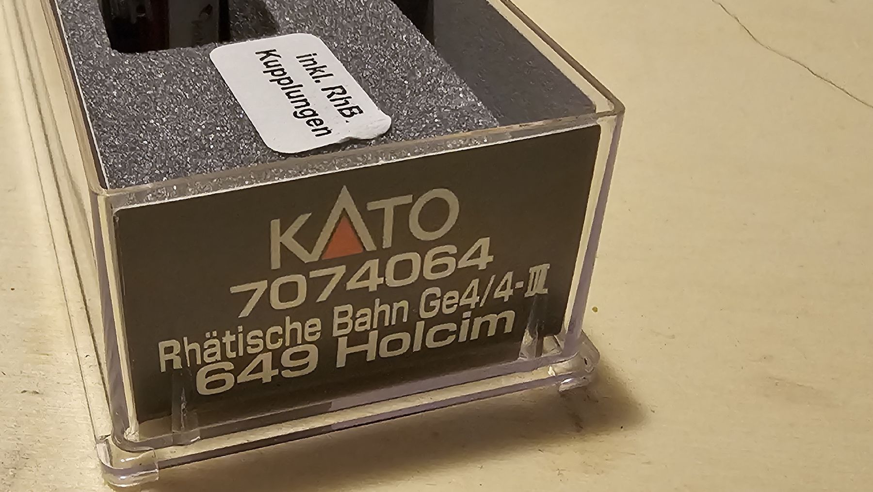Kato 7074064 RhB Ge 4/4-II 649 Holcim Digital Top selten so