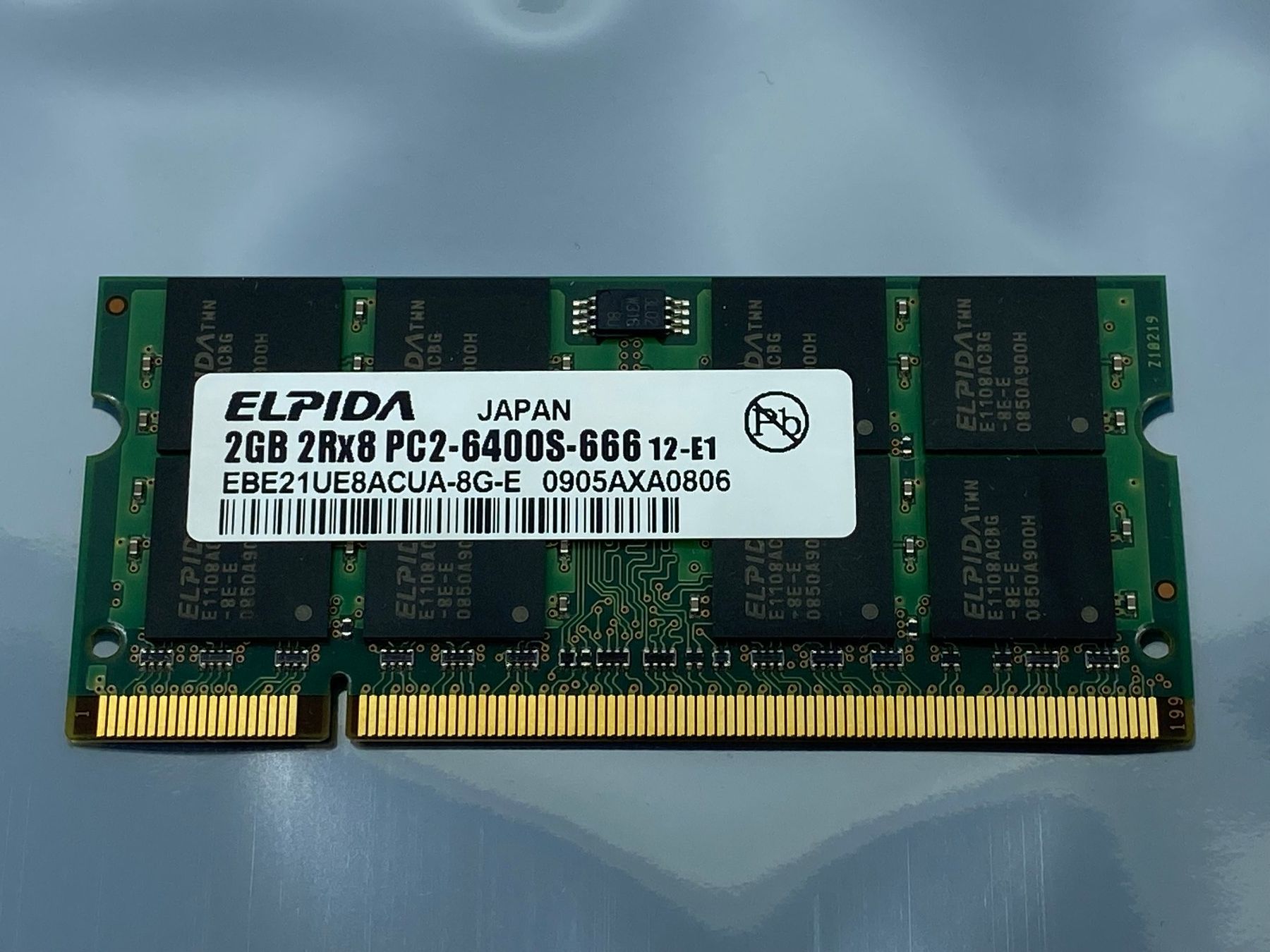 Memoria / RAM: 2GB 2Rx8 PC2 6400S-666 Notebook Memory Modul – Usato da Langwiesen venduto da Restposten-24 1