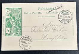 UPU Postkarte Einzeiler Kradolf 