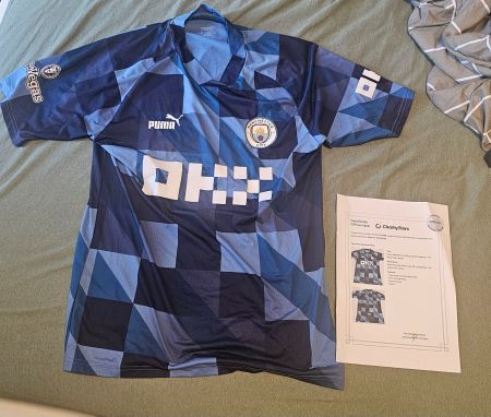 Ruben Dias pre- match worn Manchester City