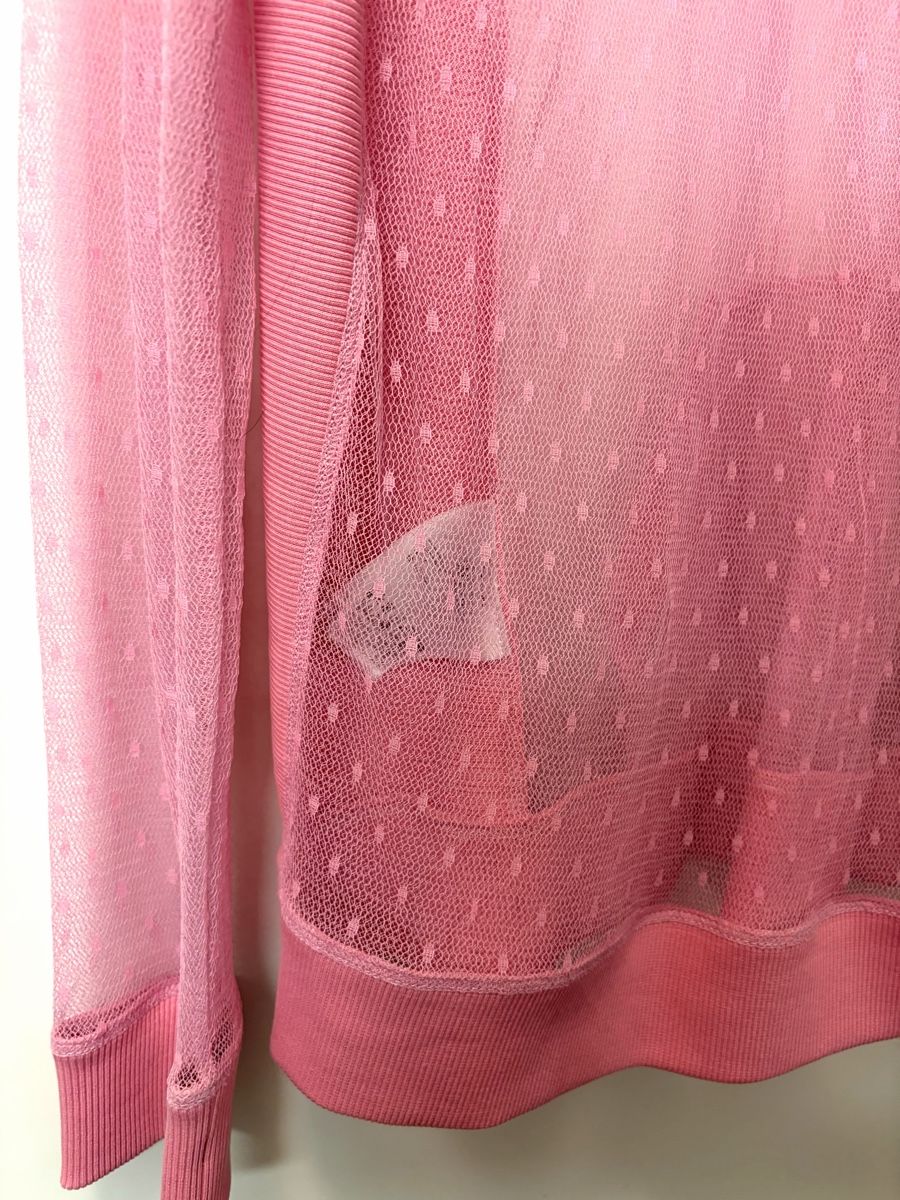 Maglioni & Felpe: Pull à capuche Red Valentino rose en tulle, taille L – Usato da Chêne Bourg venduto da paleios22 7