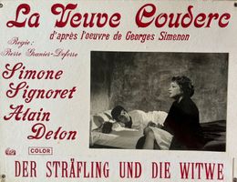 Film, Aushangfoto (32x42 cm) - Alain Delon & Simone Signoret