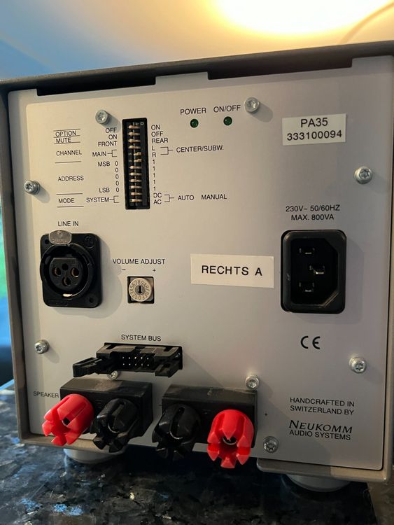 High-End Vorverstärker CA33 2xPA35 Monoblöcke Neukomm +TU32 4