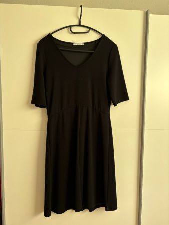 Kleid ESPRIT EDC, GrM, A-Form V-Ausschnitt, Viscose/Elastane