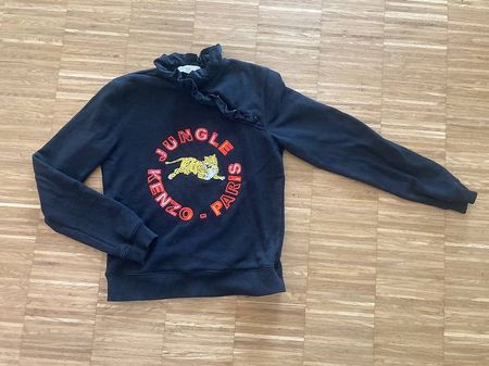 Kenzo Paris Sweatshirt Gr. S schwarz Tiger Stickerei