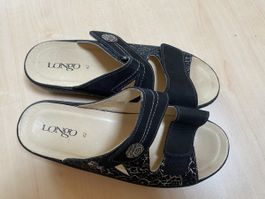 Longo Damen Sommerschuhe Gr. 42 schwarz bequem