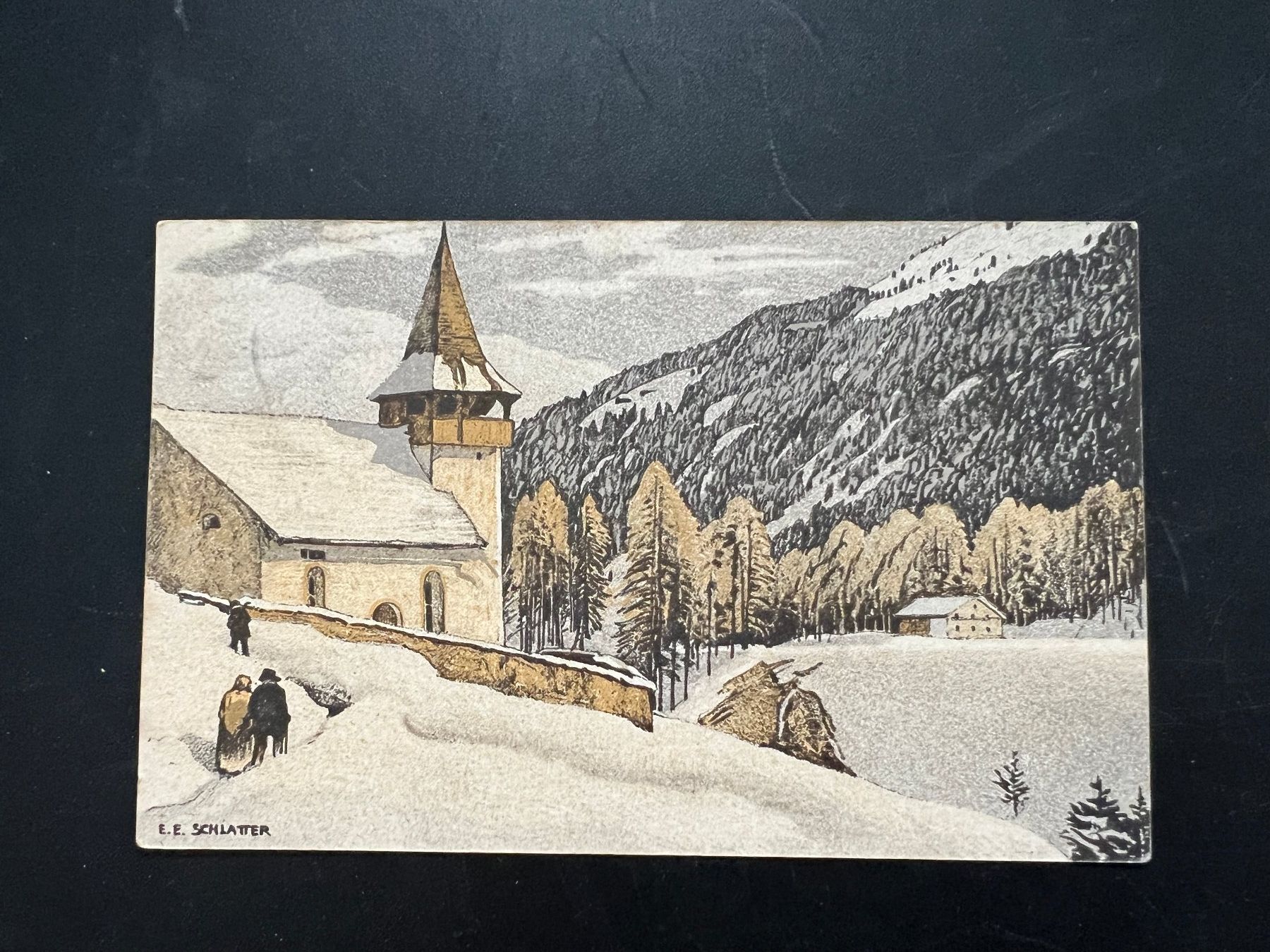 Cartes postales: Bergkirchlein, Bekämpfung Tuberkulose gest. 1913  (V190) – D'occasion à Hinwil par Sidi4