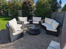 Runde Gartenlounge