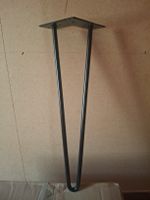 4 Stück Metall-Tischbeine schwarz, 45 cm
