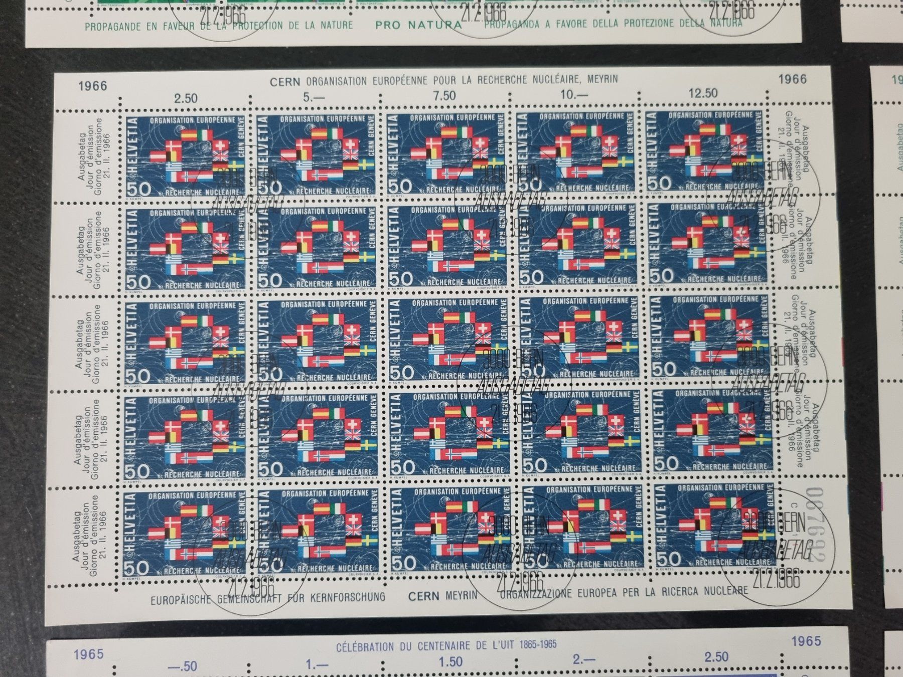 Tutti i francobolli: 8 CH Bogen 1962 - 66 mit Ersttag - Stempel – Usato da Gümligen venduto da Geniusbuy 5