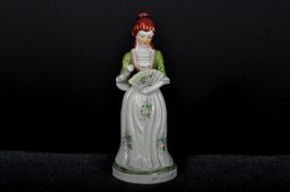 Vintage Napco Porzellanfigur Dame mit Fächer  – ca. 1960