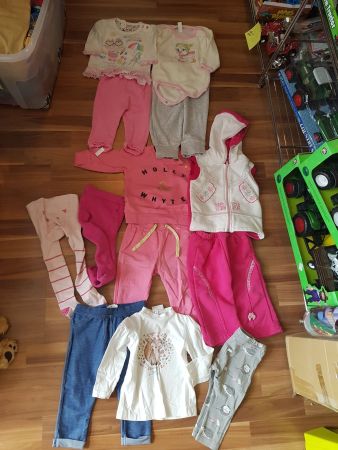 Kleiderset und Strumpfhosen  gr 74 B17
