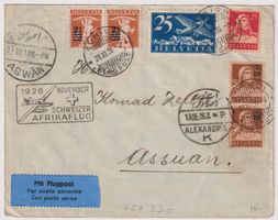 Brief AFRIKAFLUG 1926 nach Assuan