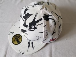 New Era 59fifty Cap, Grösse 7 1/4, weisses Muster Top!