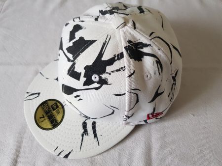 New Era 59fifty Cap, Grösse 7 1/4, weisses Muster Top!
