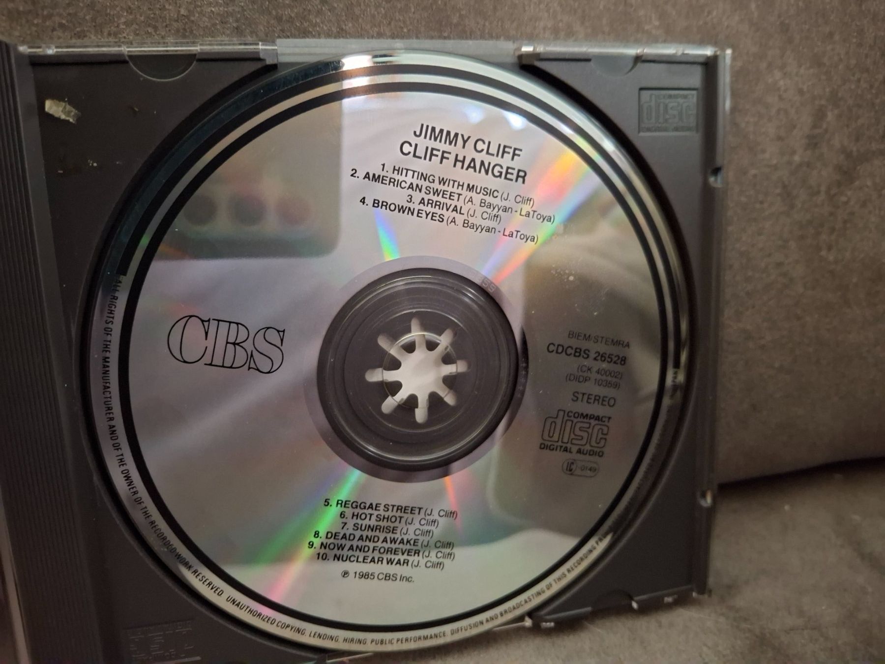 CDs: Jimmy Cliff - Cliff Hanger – Gebraucht aus St.Gallen von jalamusic 2