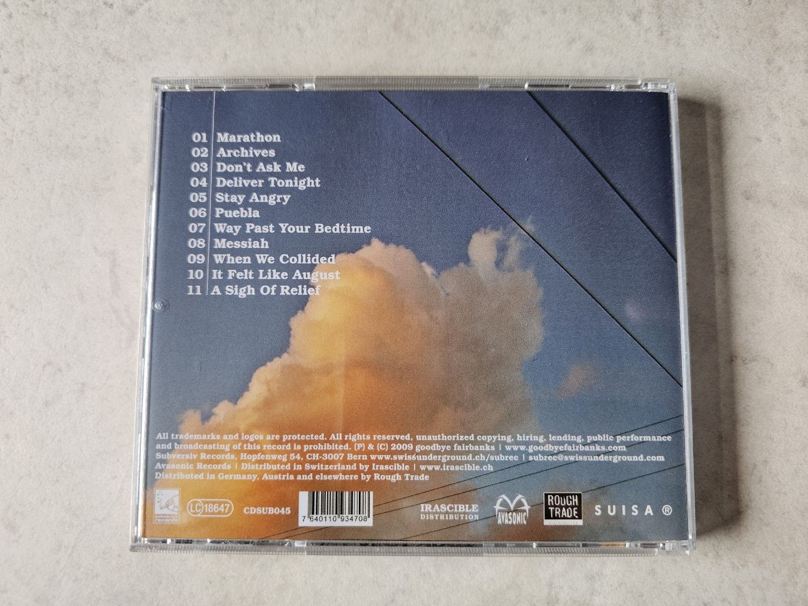 CD: Goodbye Fairbanks  -  In All Locations – Usato da Schneisingen venduto da backstore24 1