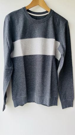 Pull Gris Clair coton à Bandes Homme Taille S intimissimi