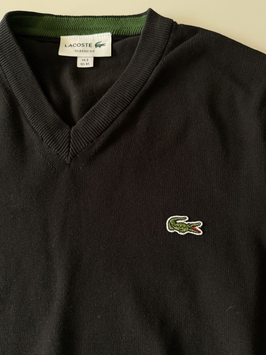 Lacoste Pullover & Sweatshirts: Lacoste Sweatshirt Schwarz, Regular Fit, Gr. 2 /XS – Neu (gemäss Beschreibung) aus Au ZH von swissmatchpoint 3