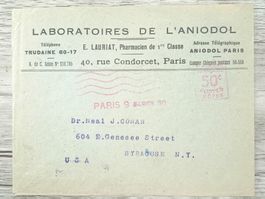 TR97 Enveloppe + Timbre France 1930