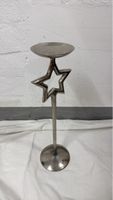 Kerzenständer, Silber, Stern, Weihnachtsdeko, Vintage