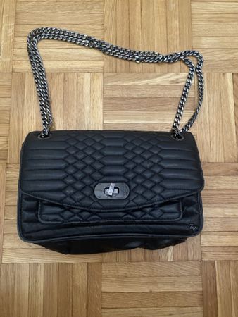 Sac bandoulière Zadig & Voltaire cuir noir matelassé