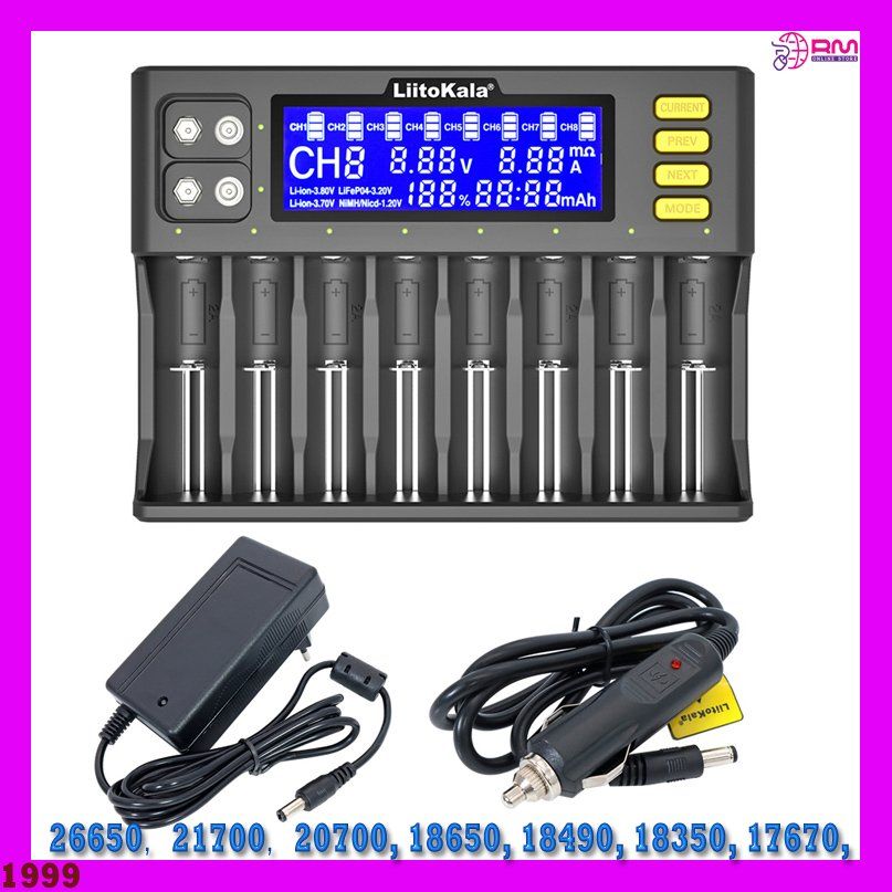 Caricatori & Batterie: Ladegerät Lii-S8 PD4 Smart-LCD-Display- – Nuovo e nell'imballaggio originale da Unterägeri venduto da RmOnline