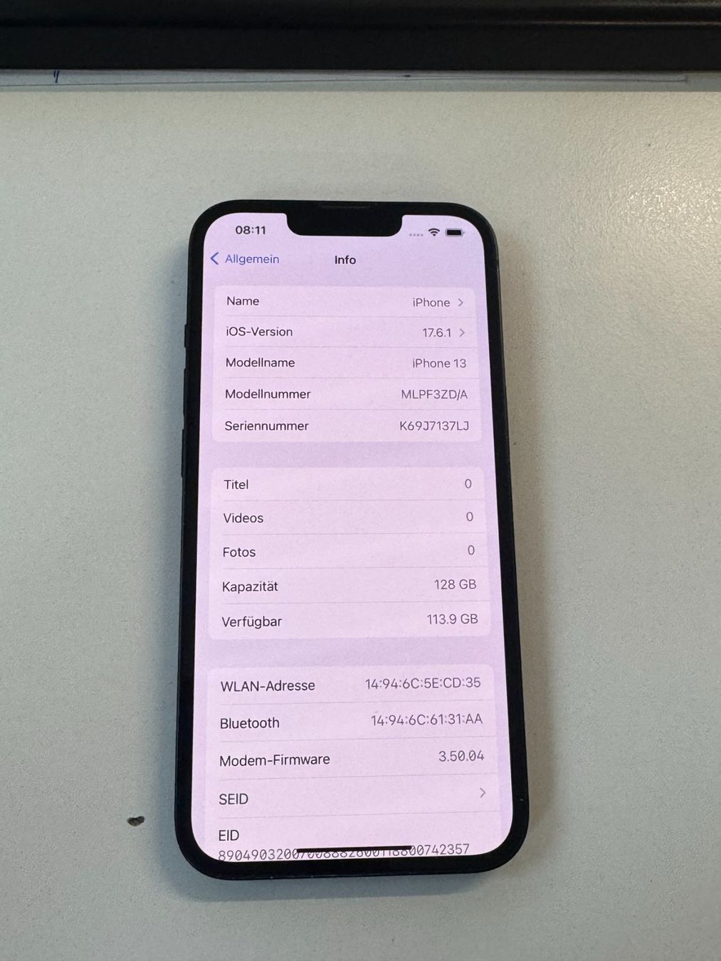 Apple Telefoni cellulari / Smartphones: Apple iPhone 13, 128GB – Usato da Hombrechtikon venduto da SPS-Liquidationen 2