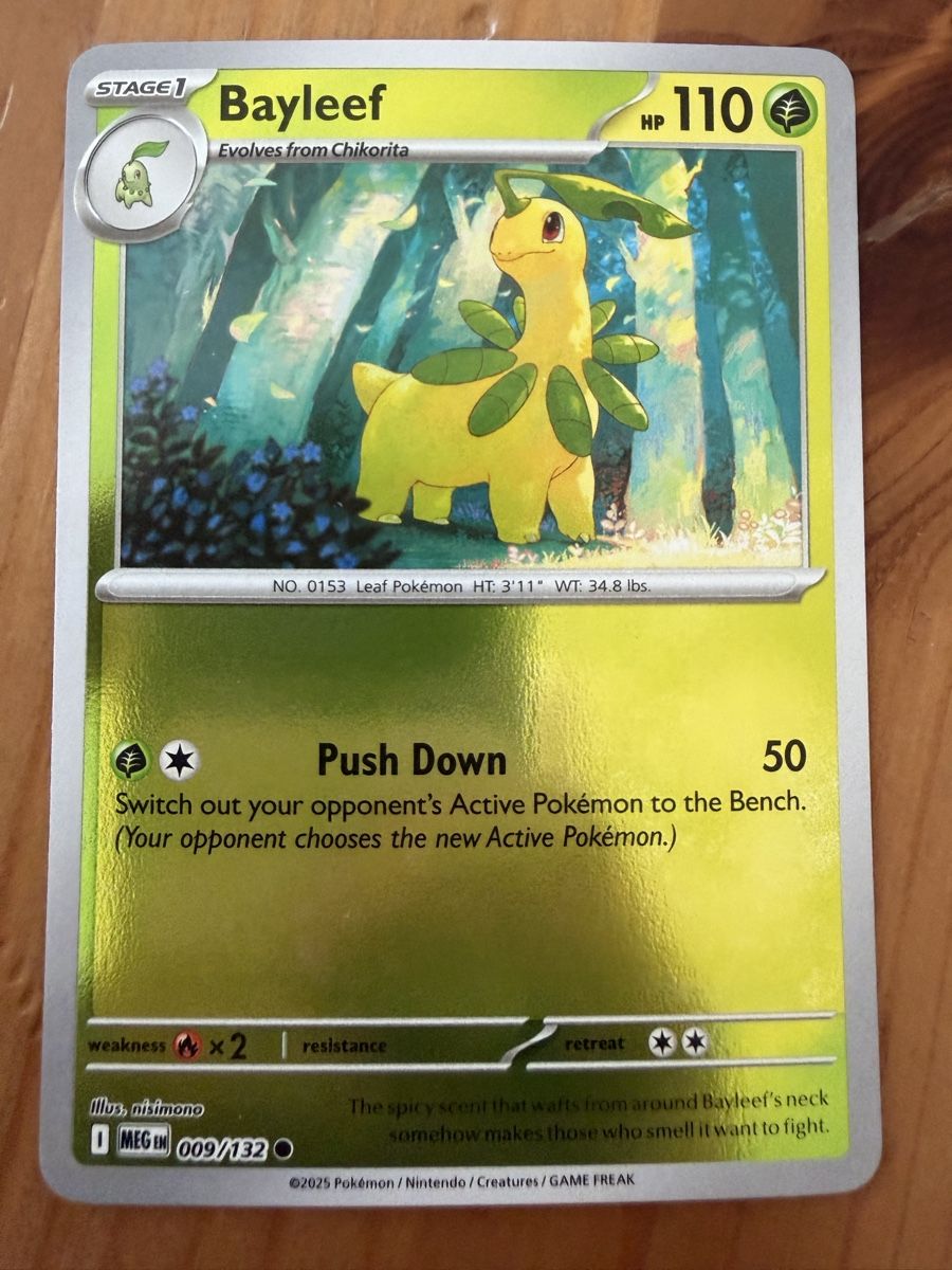 Pokémon Carte collezionabili: Bayleef (MEG009) – Nuovo (secondo la descrizione) da Vevey venduto da Matx