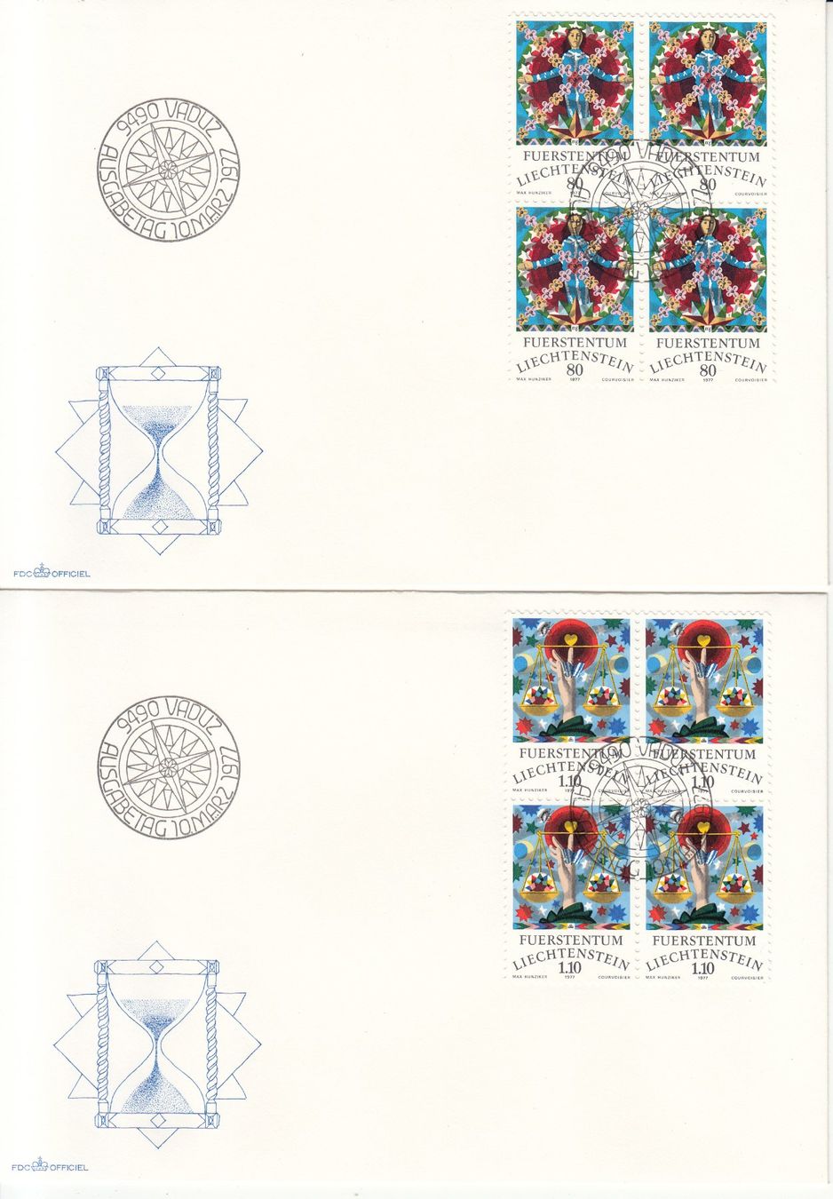 Tutti i francobolli: LBK 607 - 610 im 4er-Block FDC – Usato da Bürglen TG venduto da StampGraf 2