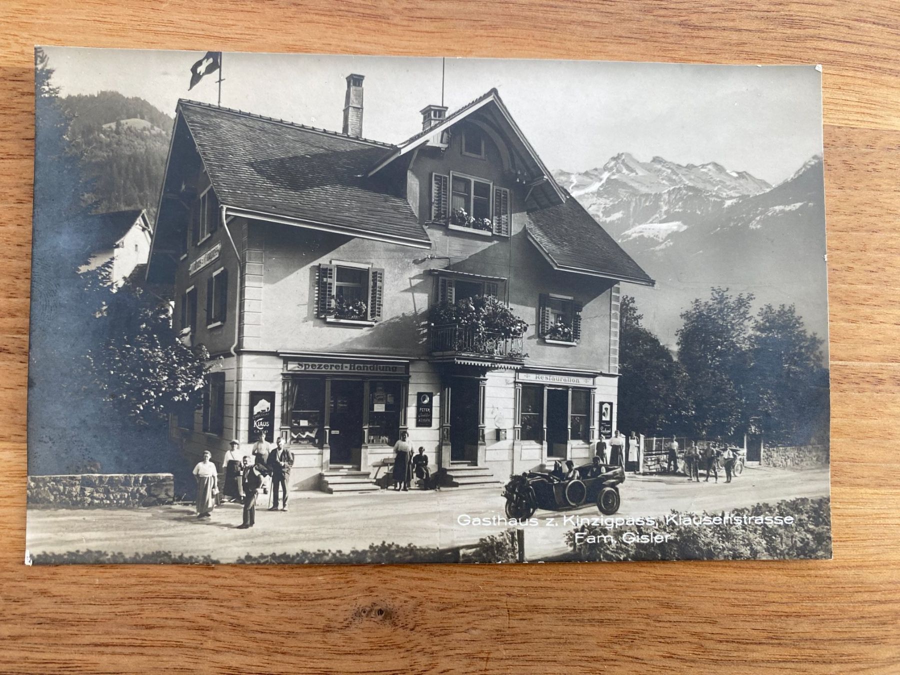 Cartoline postali: Ansichtskarte Klausenstrasse – Usato da Unterterzen venduto da bac_287t