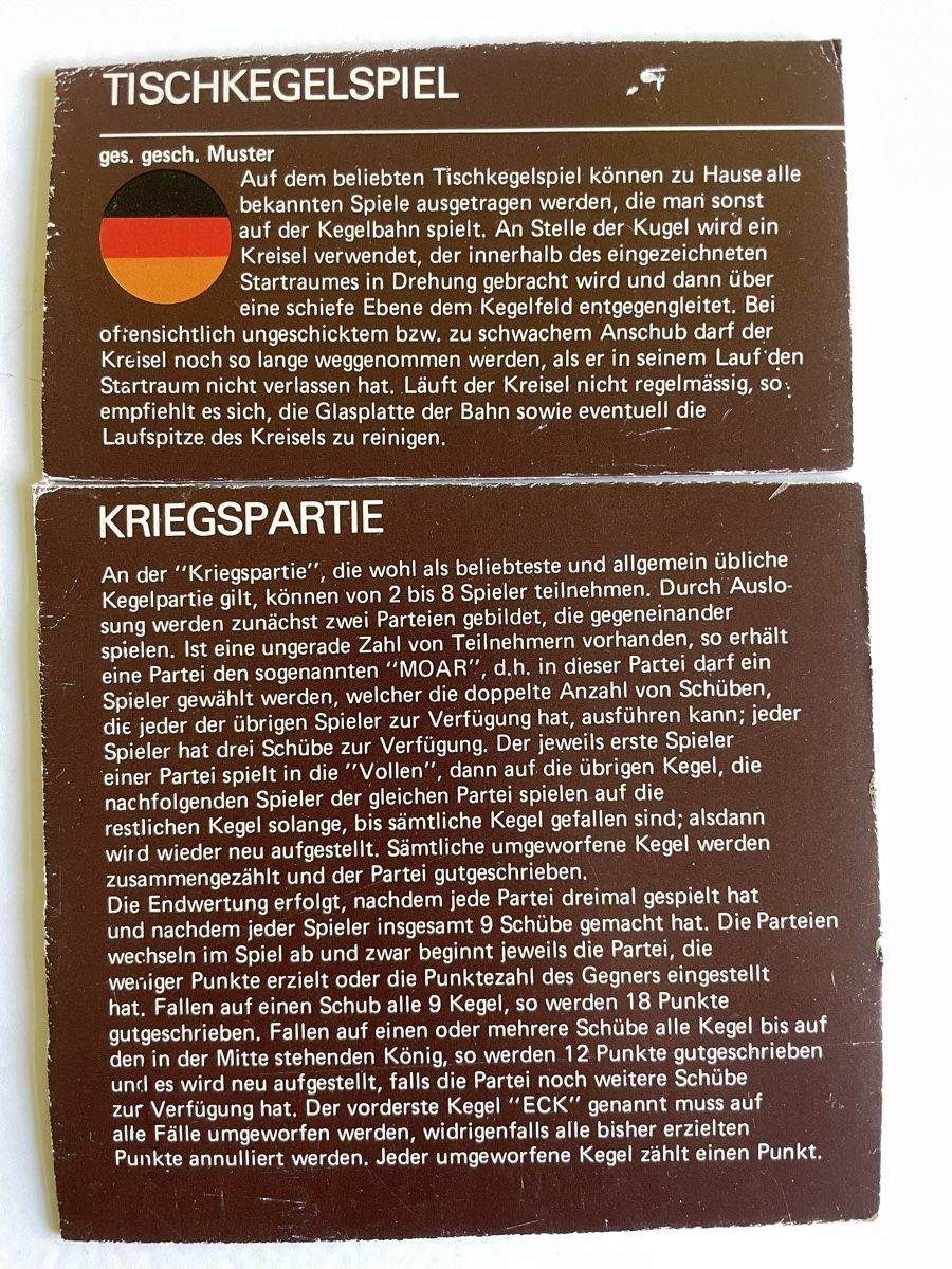 Giochi: MESPI Tisch-Kegelspiel – Usato da Tägerwilen venduto da Shaimaa 6