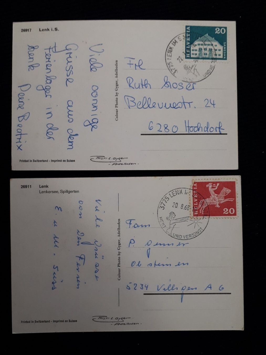 Cartoline postali: 2 AK LENK – Usato da Ponto Valentino venduto da giorgia06 1