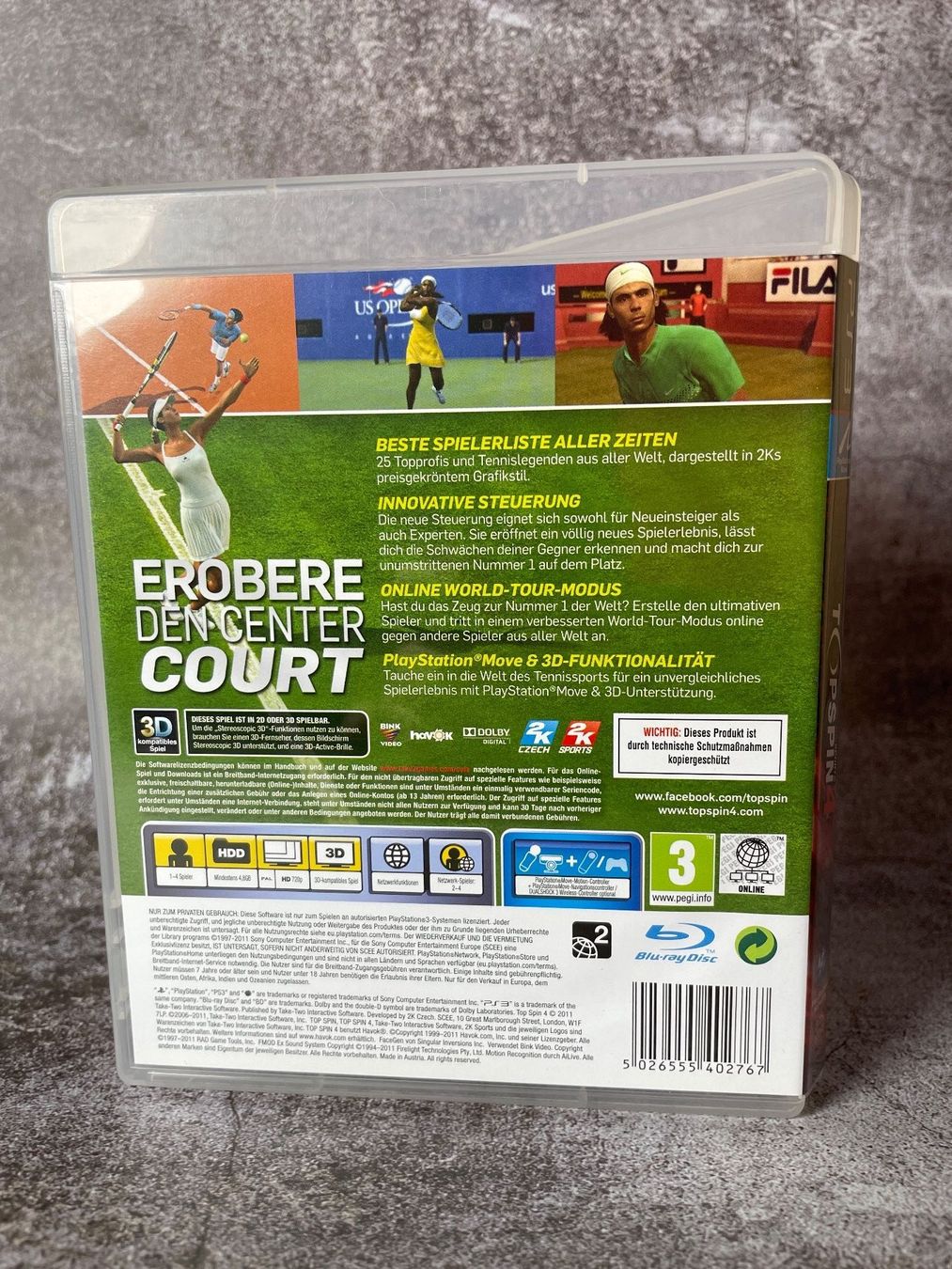 Giochi: Top Spind 4  (Roger Federer) [PS3] – Usato da Niederwil SO venduto da BlueSonic 1