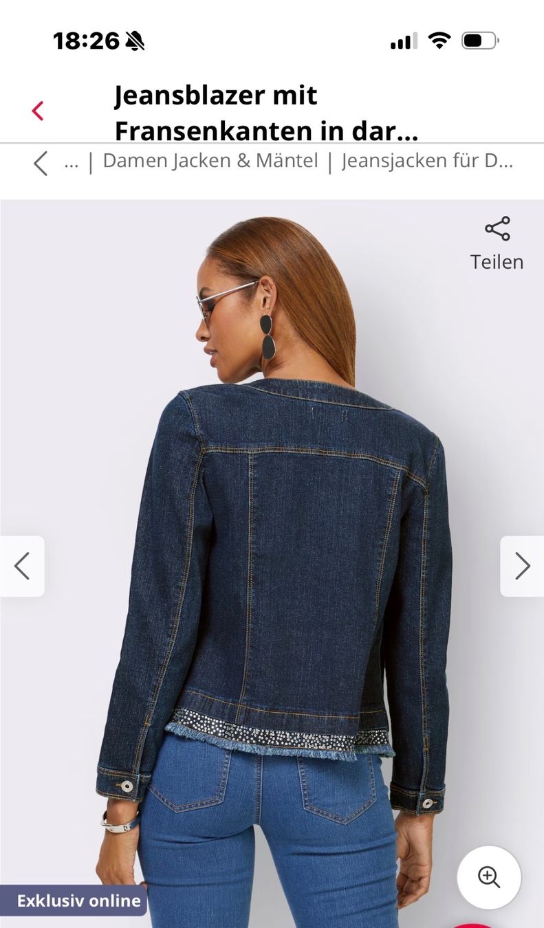 Heine Giacche: Jeans Blazer Jacke – Usato da Biberstein venduto da quinto04 6