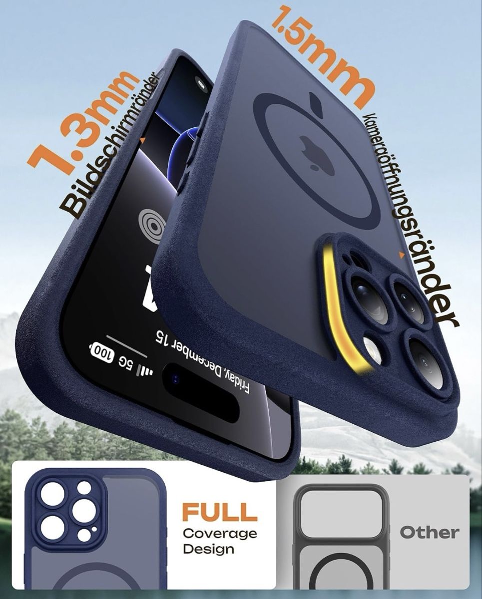 Apple Cover & Protezioni schermo: iPhone 16 Pro Max Hülle mit MagSafe in blau – Nuovo e nell'imballaggio originale da Veltheim AG venduto da EVENT-LLS 3