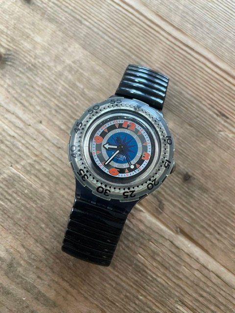 Swatch Orologi: Swatch Scuba 200 "Black Gondola" – Usato da Neuhausen am Rheinfall venduto da galleria13