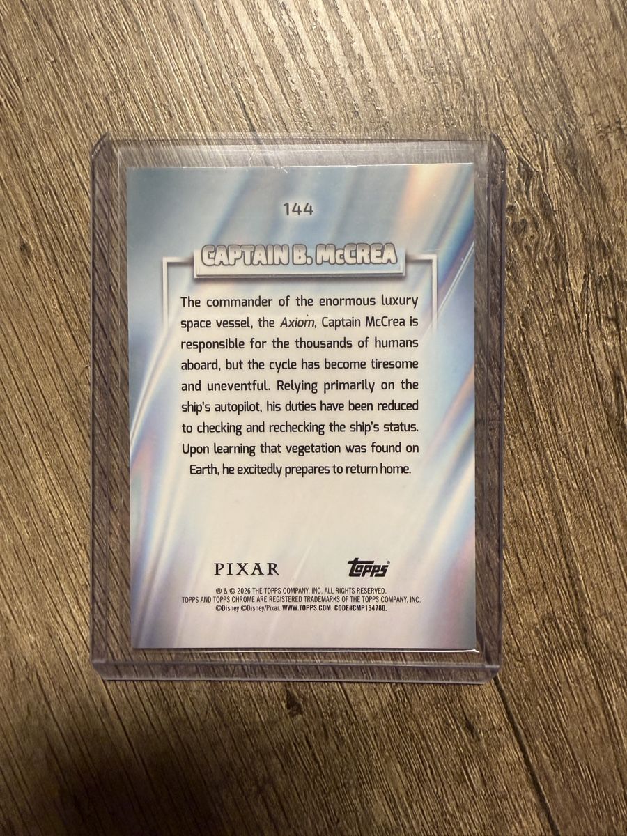 Topps Carte collezionabili: Topps Chrome Pixar Captain B. McCrea 59/199 – Nuovo (secondo la descrizione) da Koblenz venduto da Maestro_TCG 1
