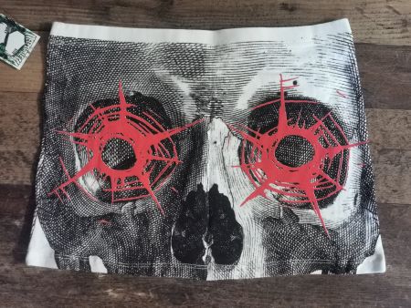 Kreepsville 666 Rock Skull *NEU* M / XL Minirock Shot Schuss