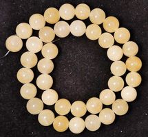 1 Strang echte, natürliche Calcit Perlen 10 mm