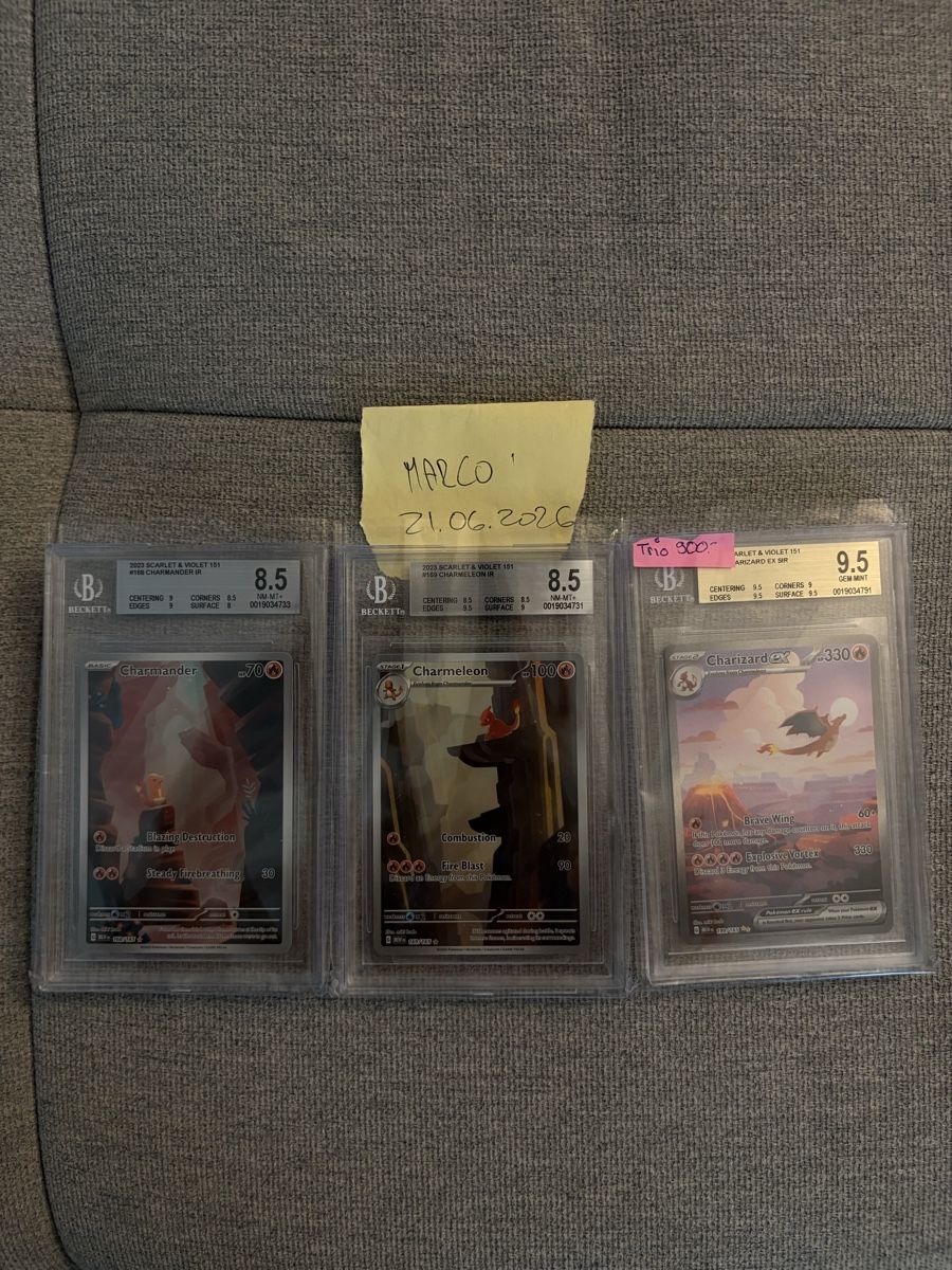 Pokémon Cartes à collectionner: Charizard 151 Trio – Neuf (Voir description) à Steinmaur par Meilenwerk