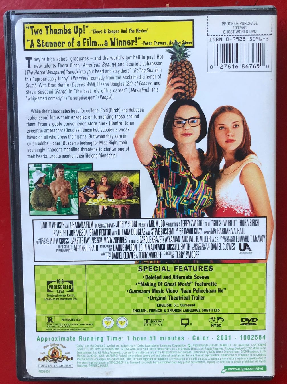 Tutti i DVDs: Ghost World DVD - Terry Zwigoff, Daniel Clowes, Buscemi – Usato da Luzern venduto da Schlafenicht00 1