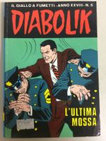 DIABOLIK L'ULTIMA MOSSA inedito N° 5 ANNO 1989 XXVIII