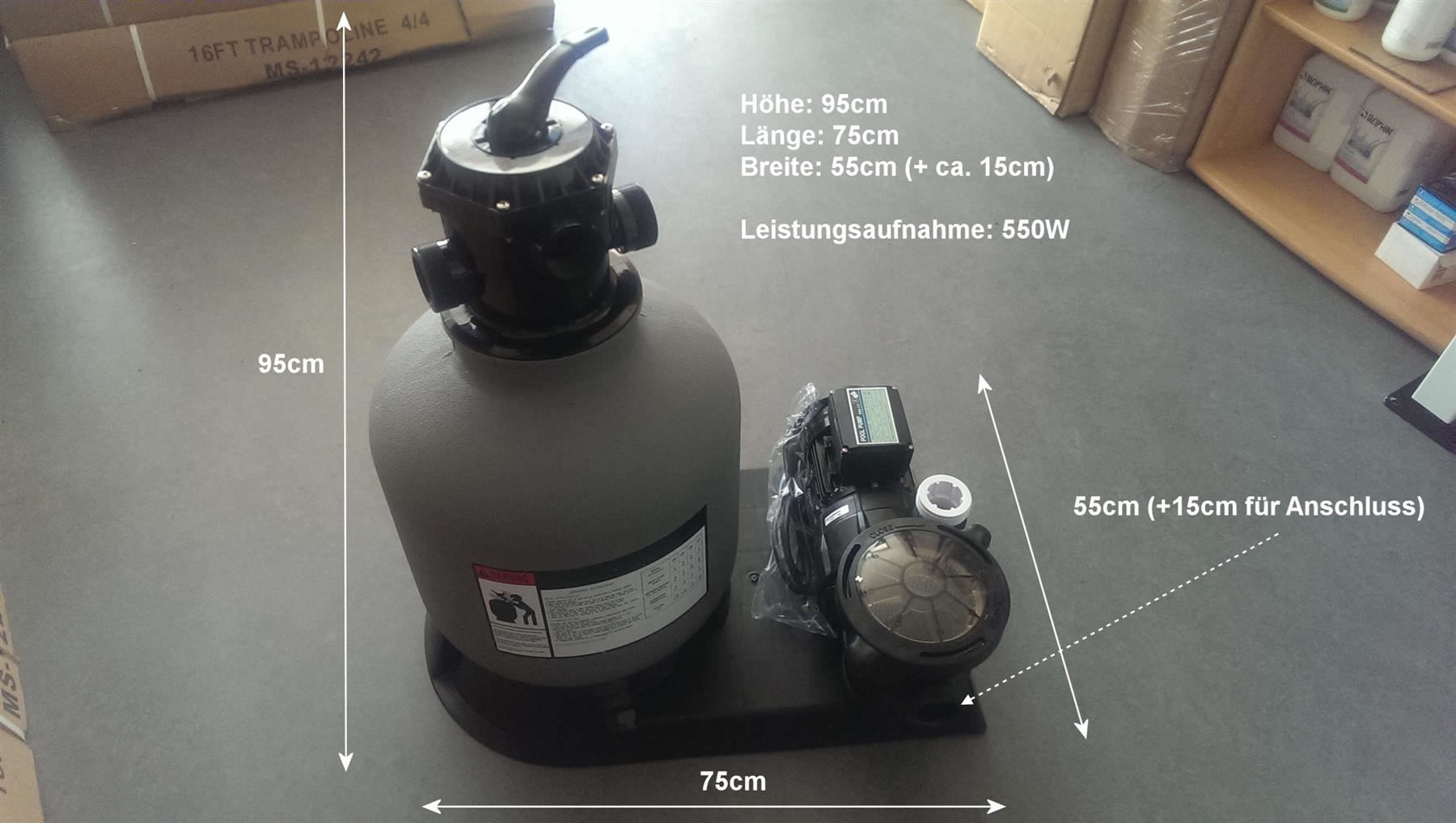 Piscine: SANDFILTER ANLAGE für Pools bis 40000lt – Nuovo e nell'imballaggio originale da Emmen venduto da RV-Welt 1